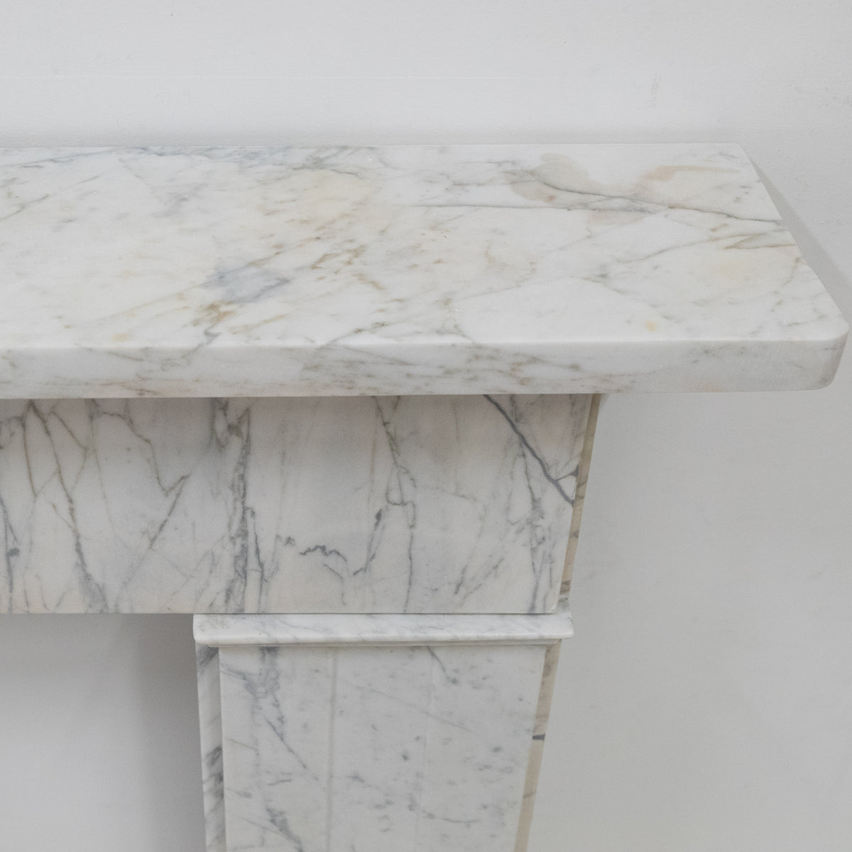 Antique Carrara Marble Late Georgian Fireplace Surround