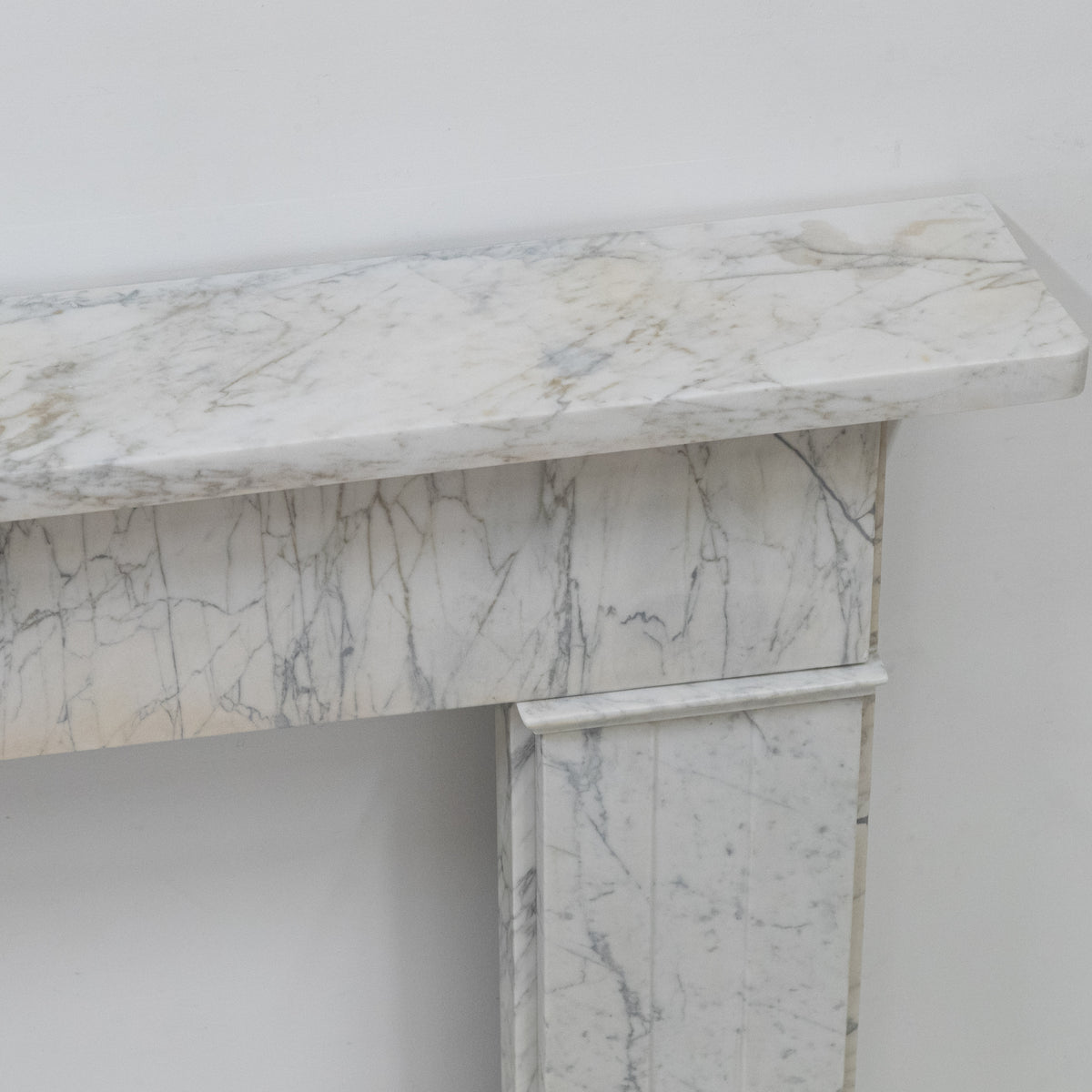 Antique Carrara Marble Late Georgian Fireplace Surround