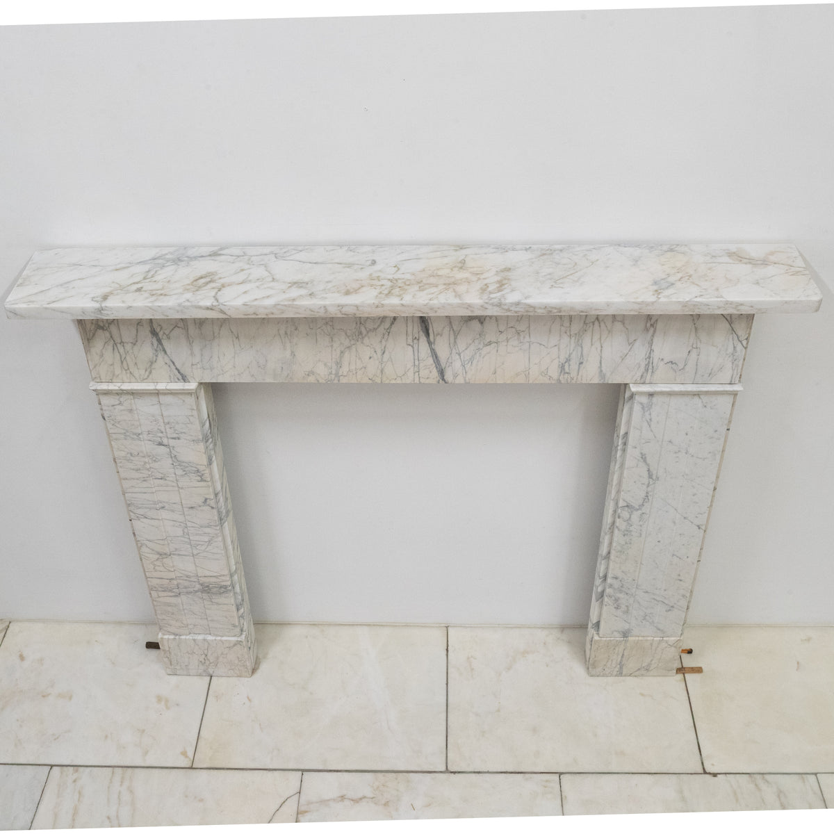 Antique Carrara Marble Late Georgian Fireplace Surround