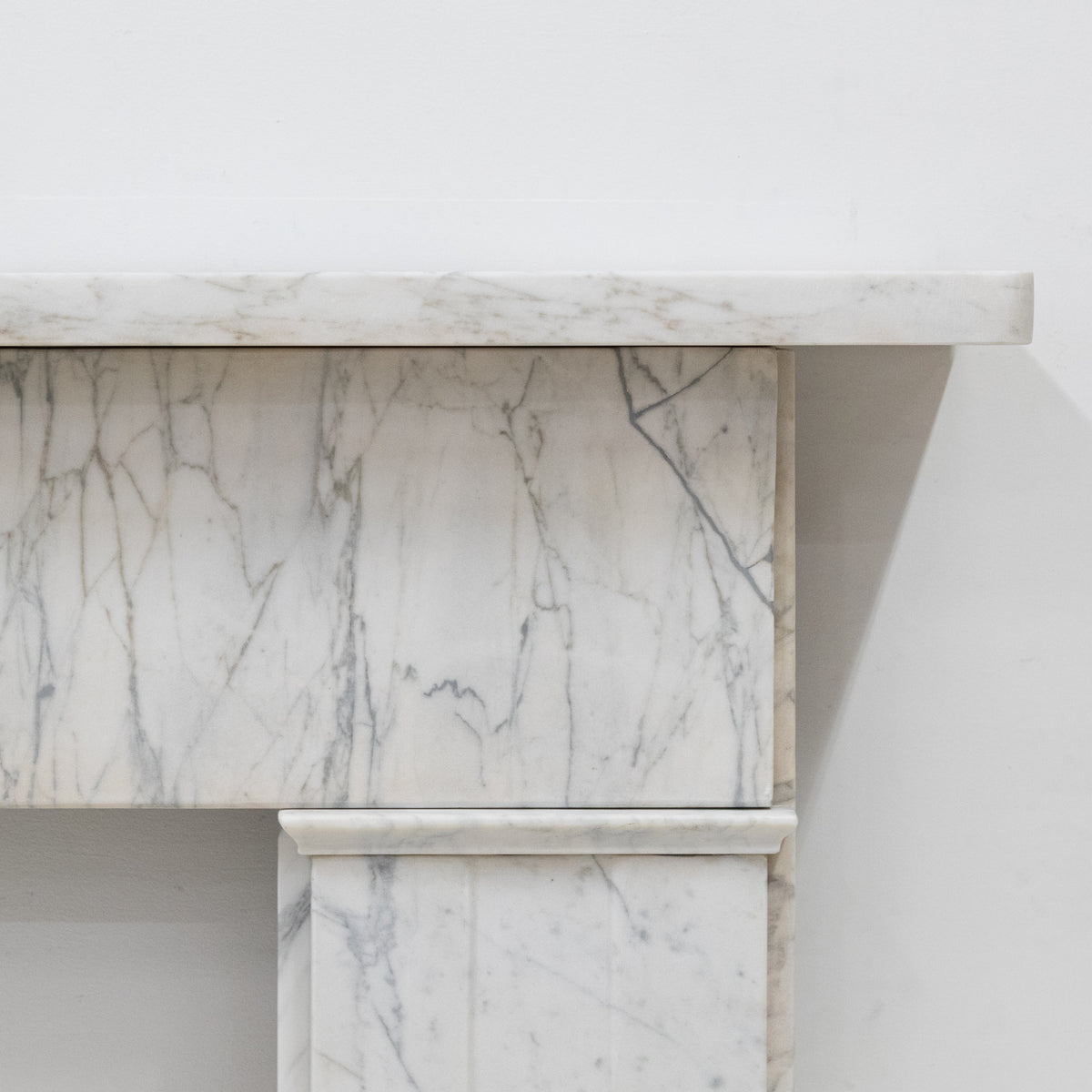 Antique Carrara Marble Late Georgian Fireplace Surround