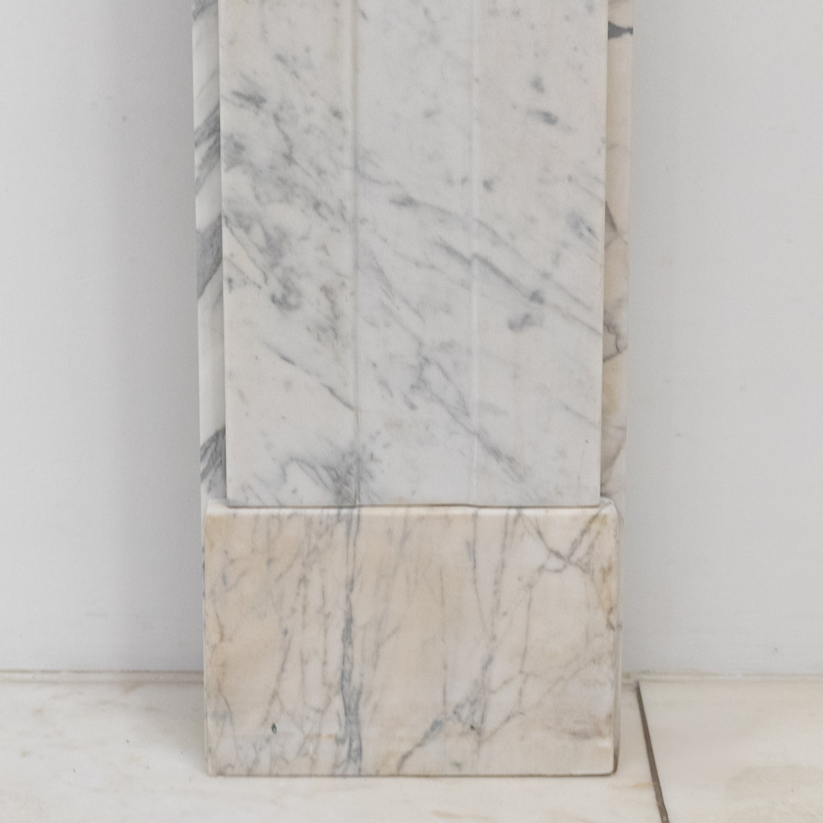 Antique Carrara Marble Late Georgian Fireplace Surround