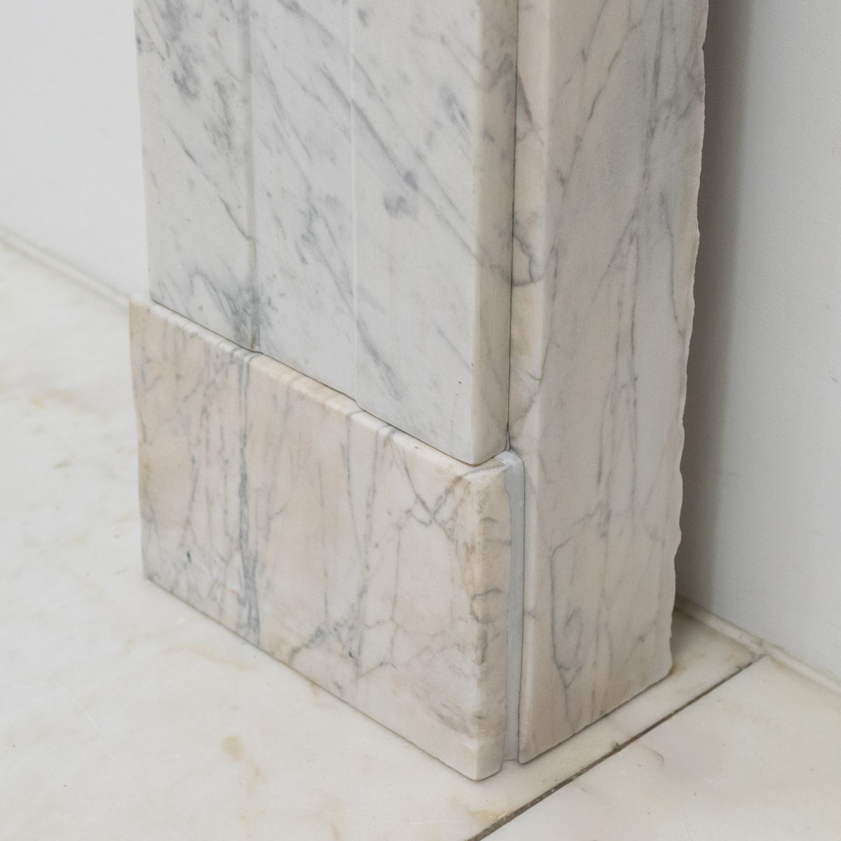 Antique Carrara Marble Late Georgian Fireplace Surround
