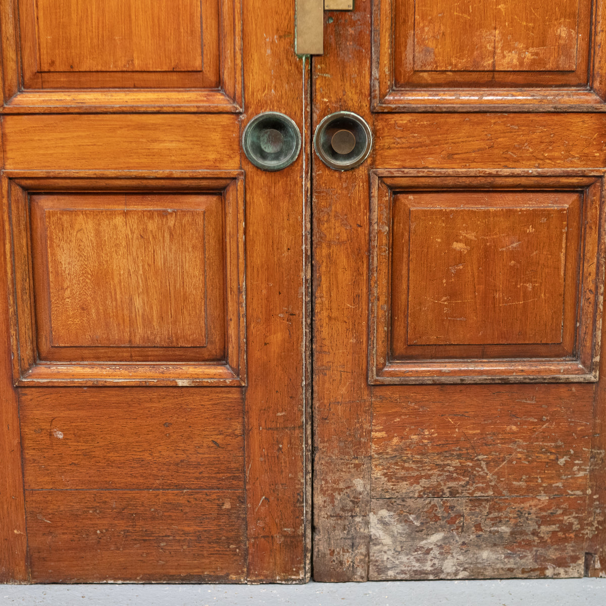 Large Teak Double Doors Reclaimed from Clothworkers Hall London