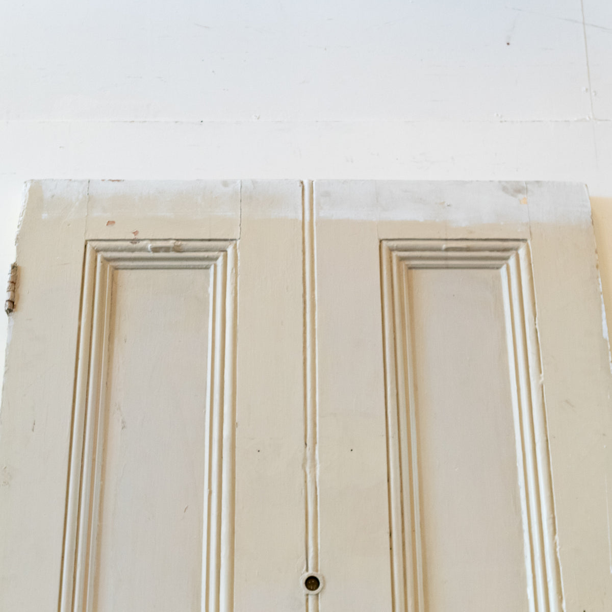 Antique Late Georgian Solid Pine Front Door with Arched Panels | 229.5cm x 106.5cm