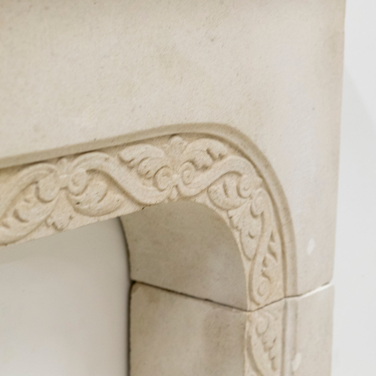 Antique Carved Stone Architectural Fireplace Surround | The Architectural Forum
