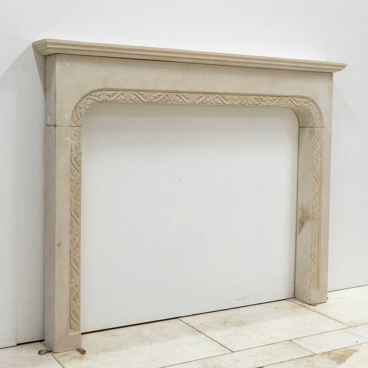 Antique Carved Stone Architectural Fireplace Surround | The Architectural Forum