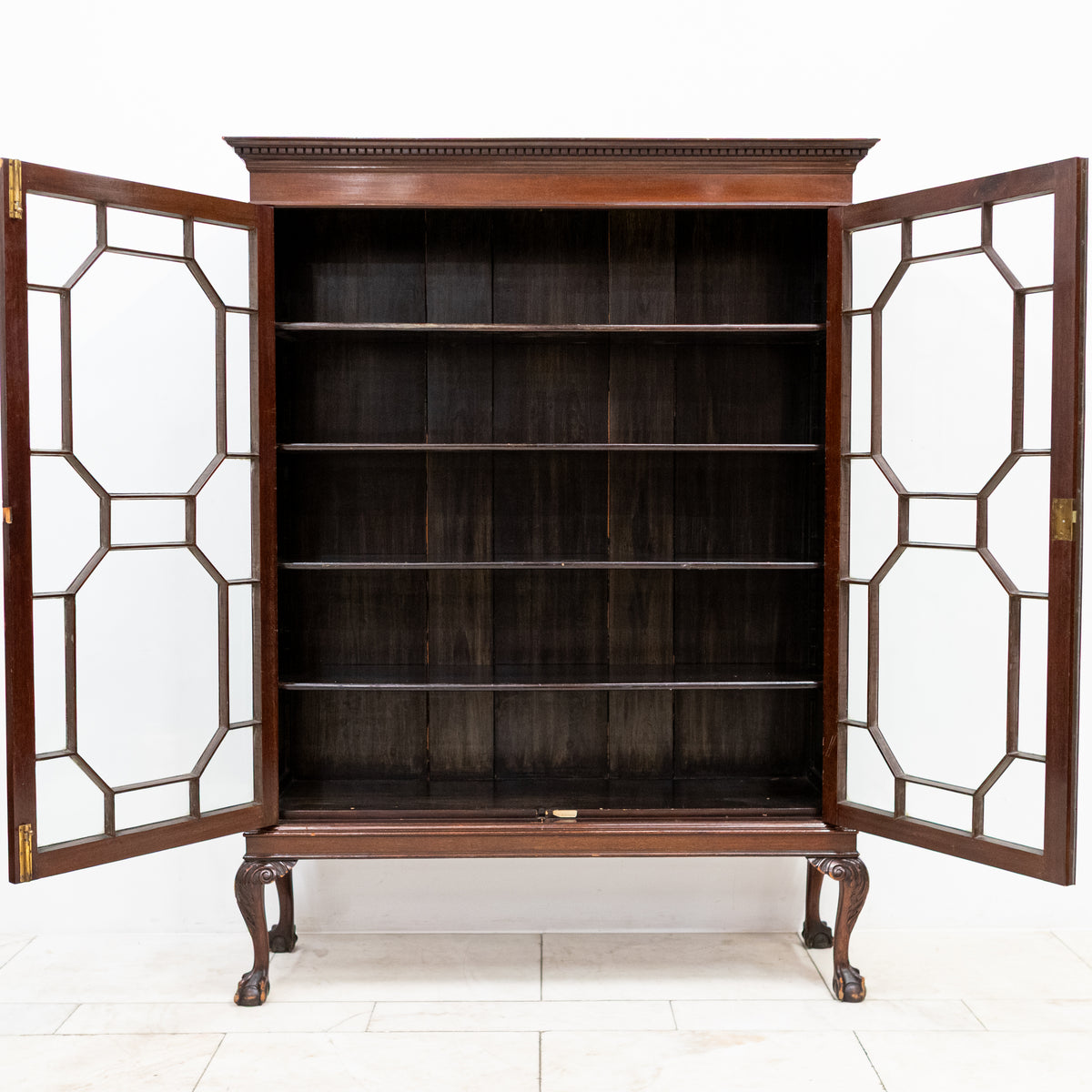 Antique Mahogany Display Cabinet with | The Architectural Forum
