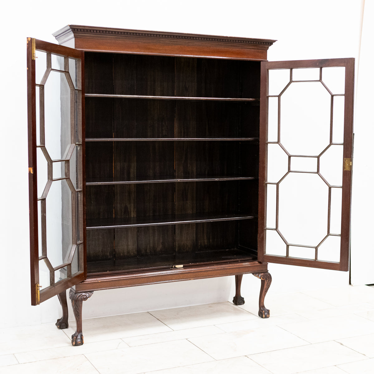 Antique Mahogany Display Cabinet with | The Architectural Forum