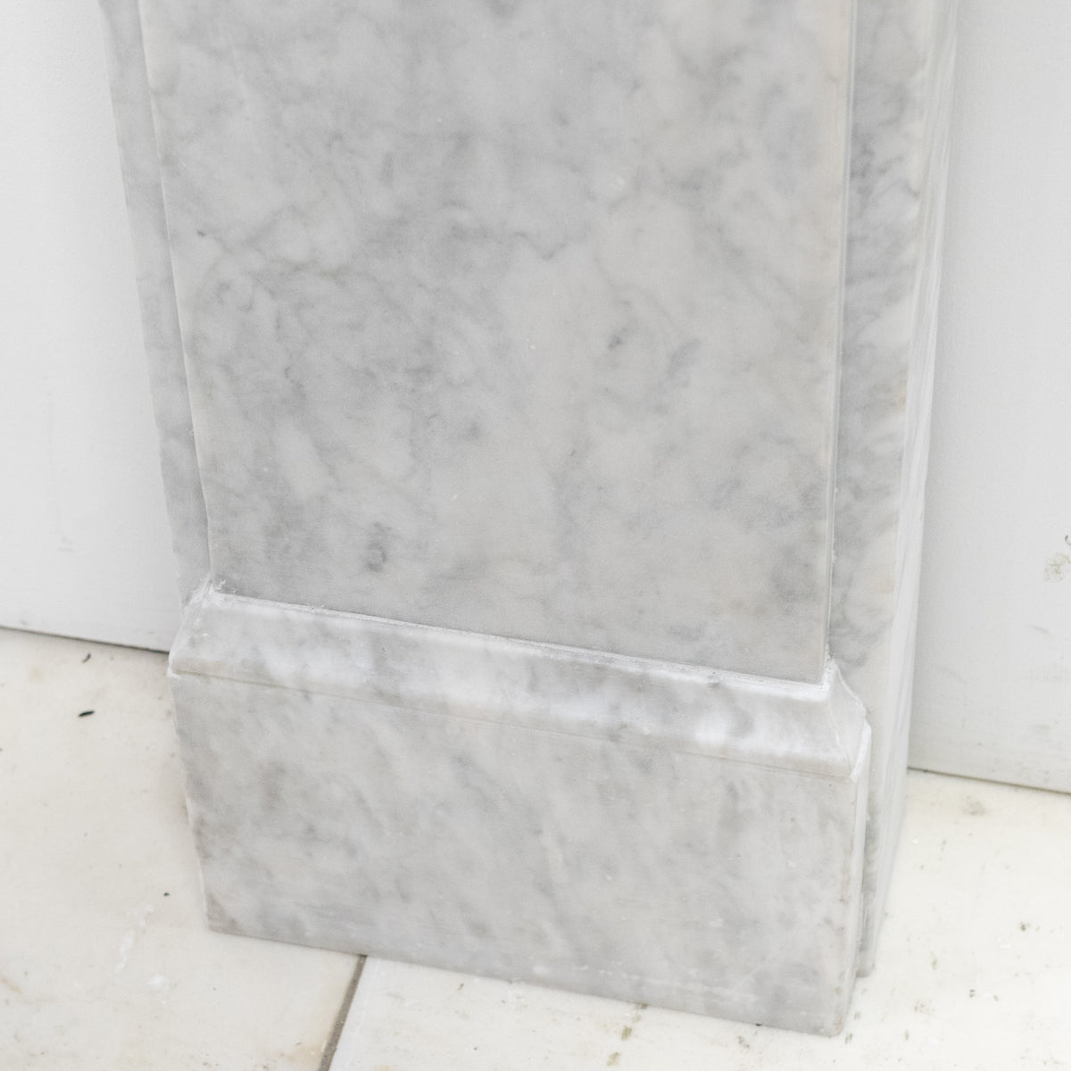 Antique Victorian Carrara Marble Fireplace Surround with Corbels | The Architectural Forum