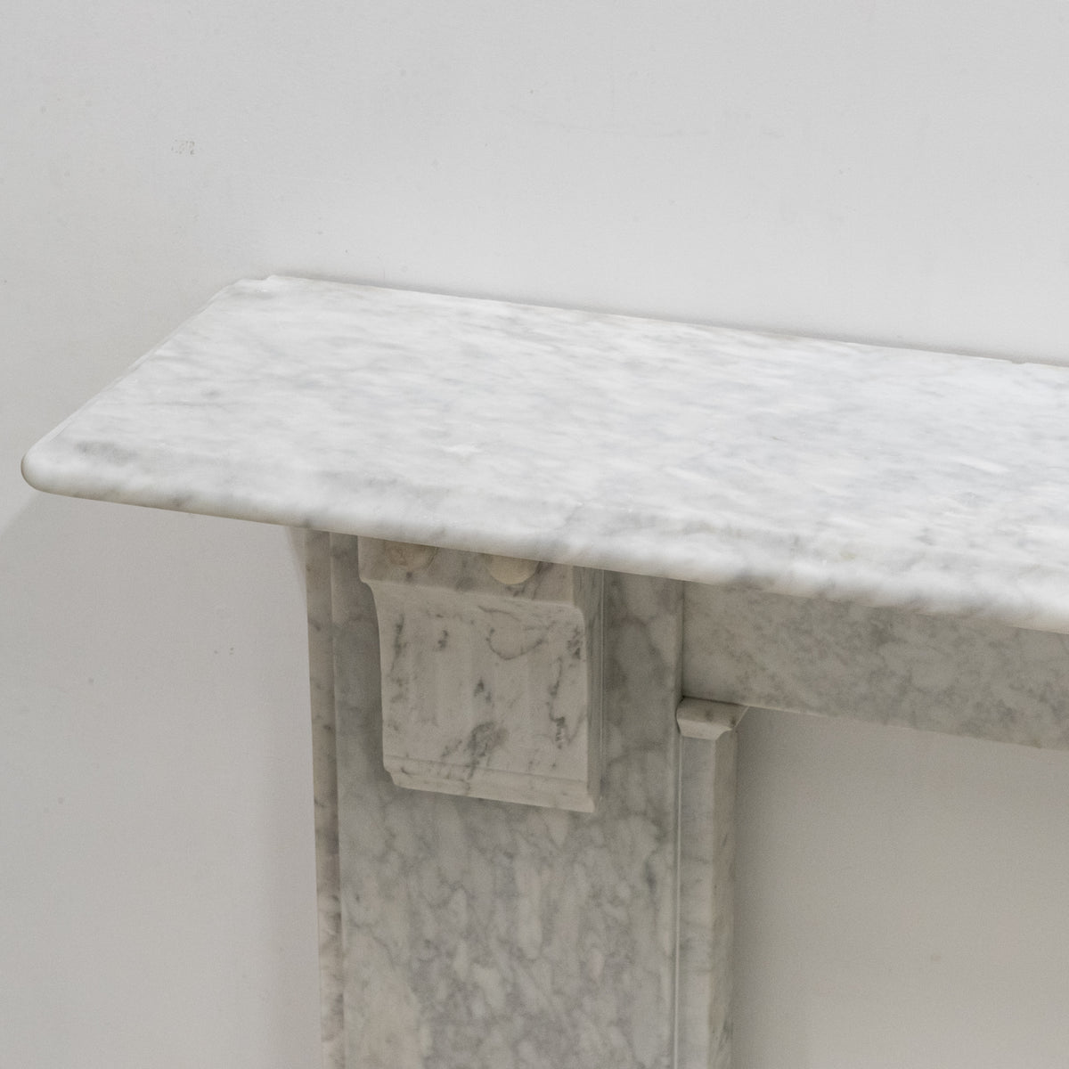 Antique Victorian Carrara Marble Fireplace Surround with Corbels | The Architectural Forum