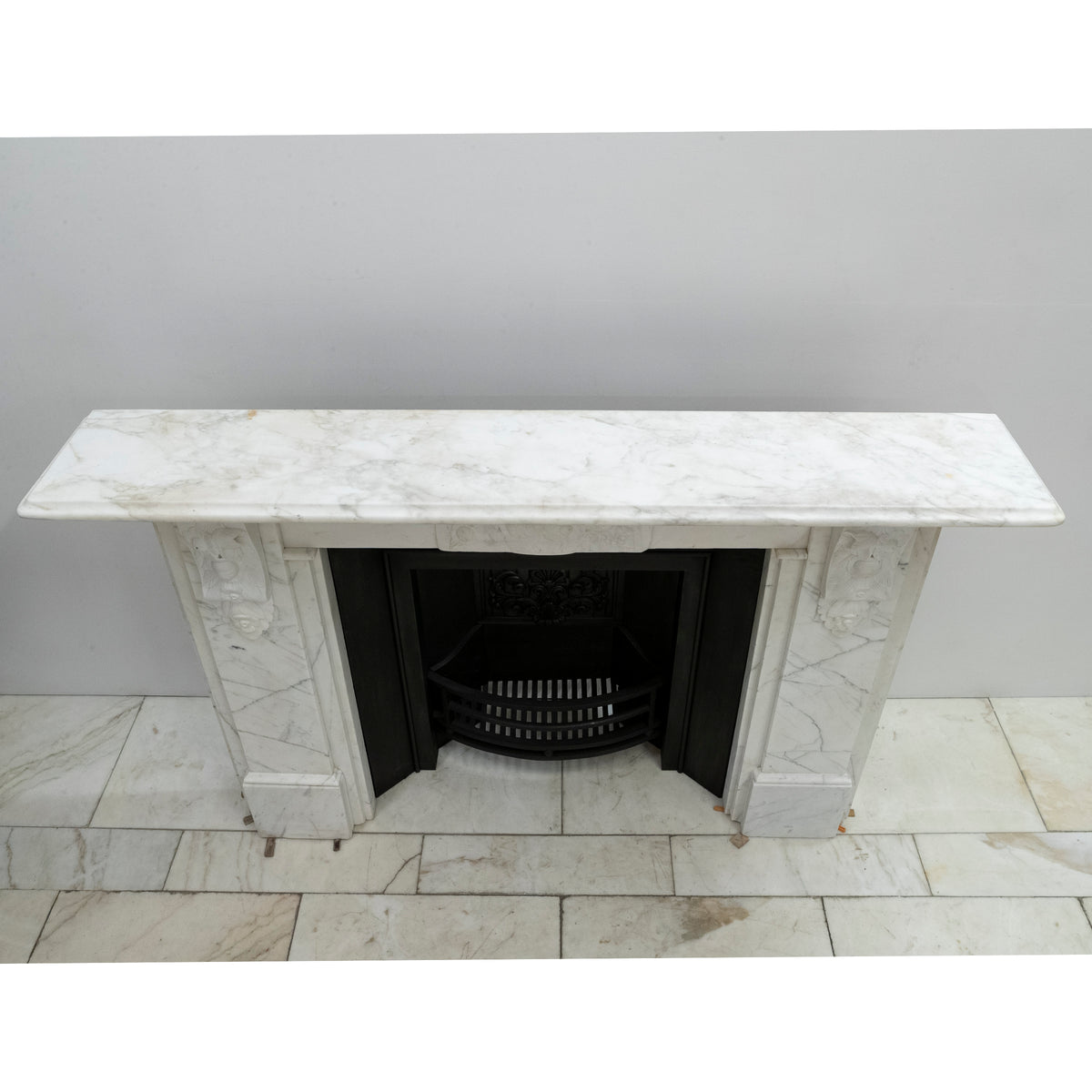 Antique Victorian Marble Carved Corbel Fireplace Surround | The Architectural Forum