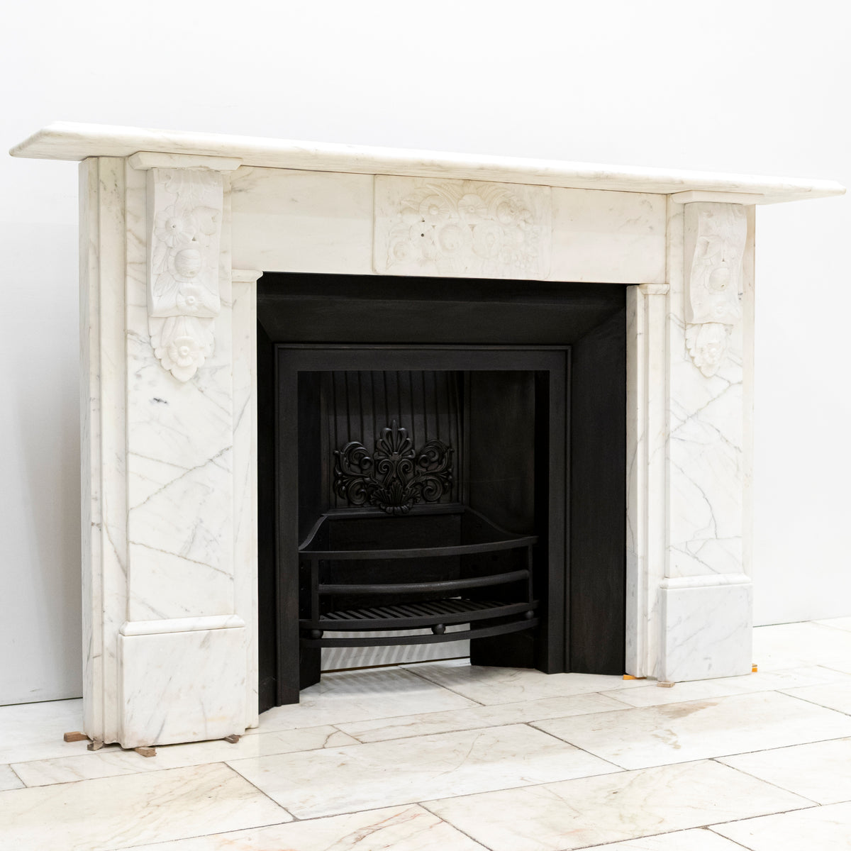 Antique Victorian Marble Carved Corbel Fireplace Surround | The Architectural Forum