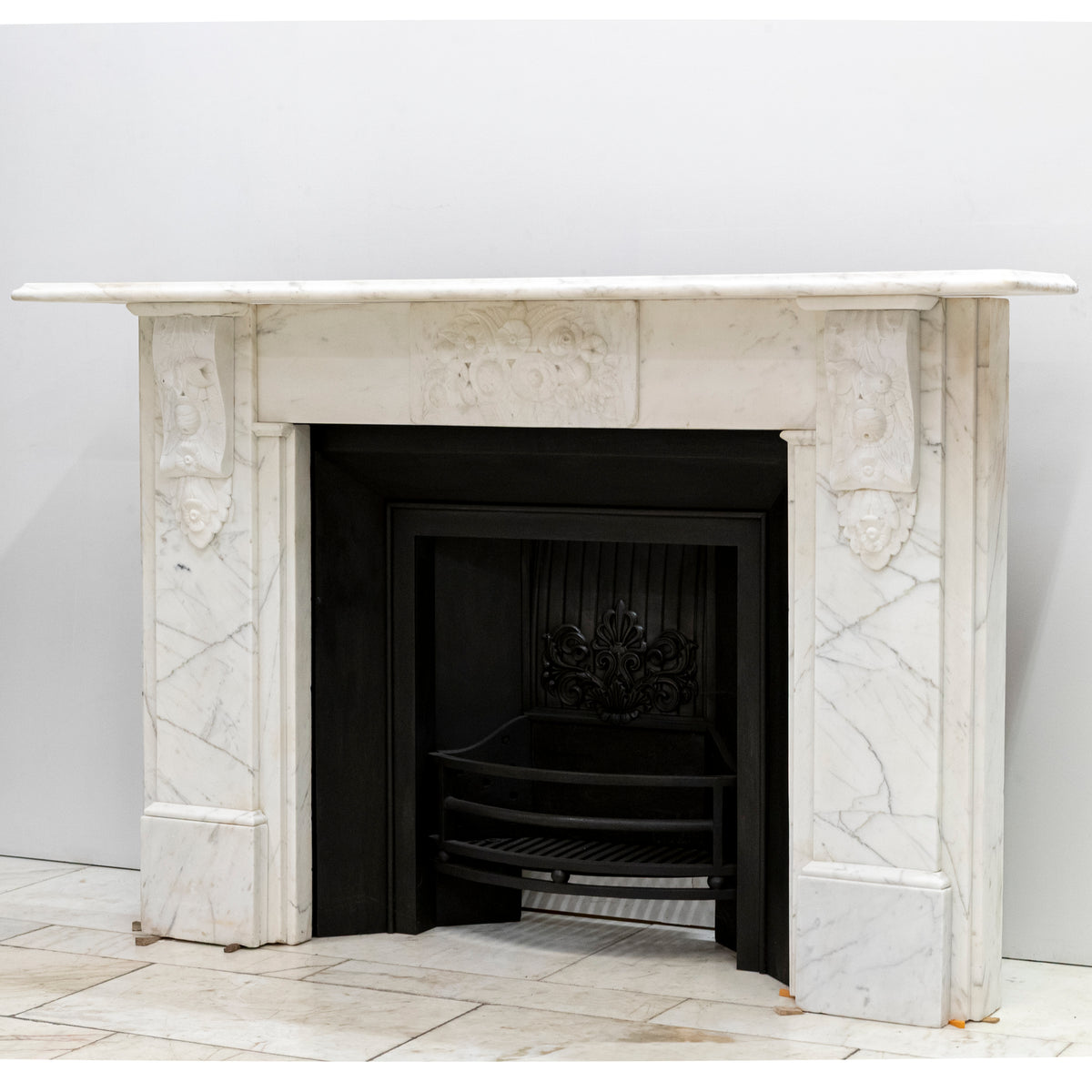 Antique Victorian Marble Carved Corbel Fireplace Surround | The Architectural Forum
