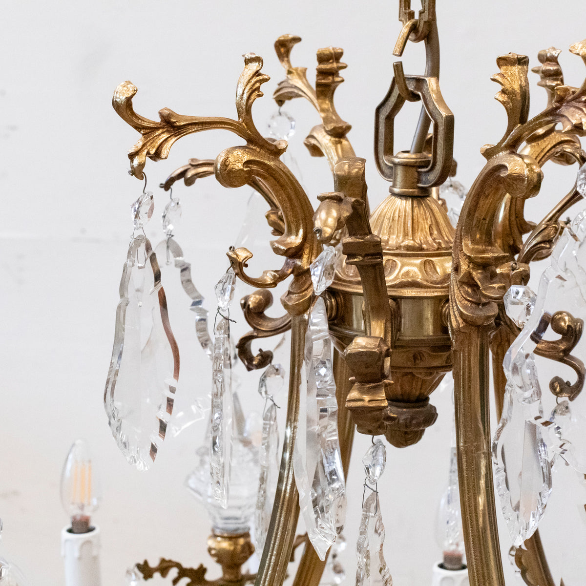 Reclaimed Continental Gilded Brass Chandelier | The Architectural Forum