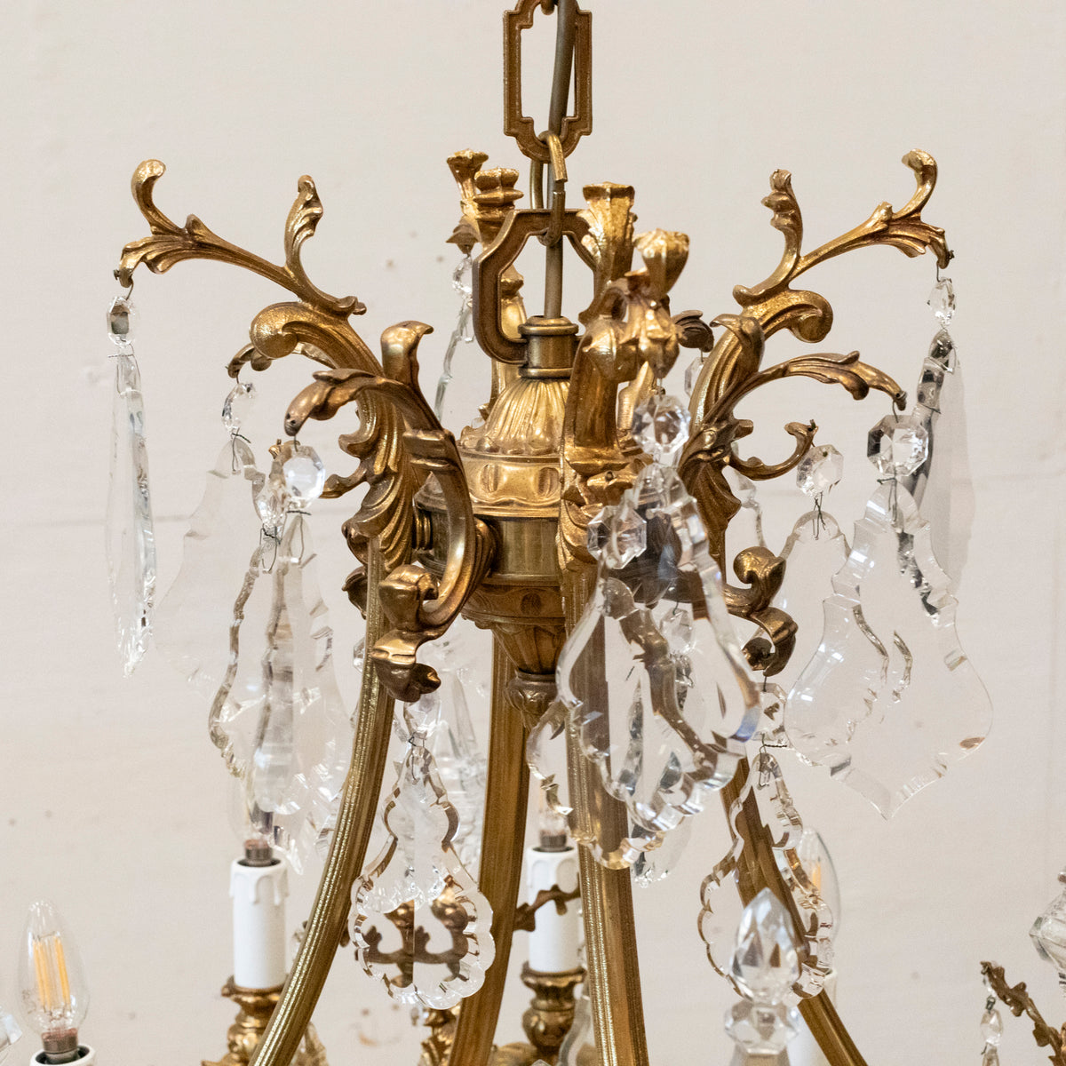 Reclaimed Continental Gilded Brass Chandelier | The Architectural Forum