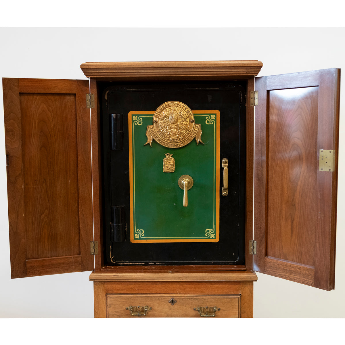 Rare Antique Milners Safe Walnut Cabinet | The Architectural Forum