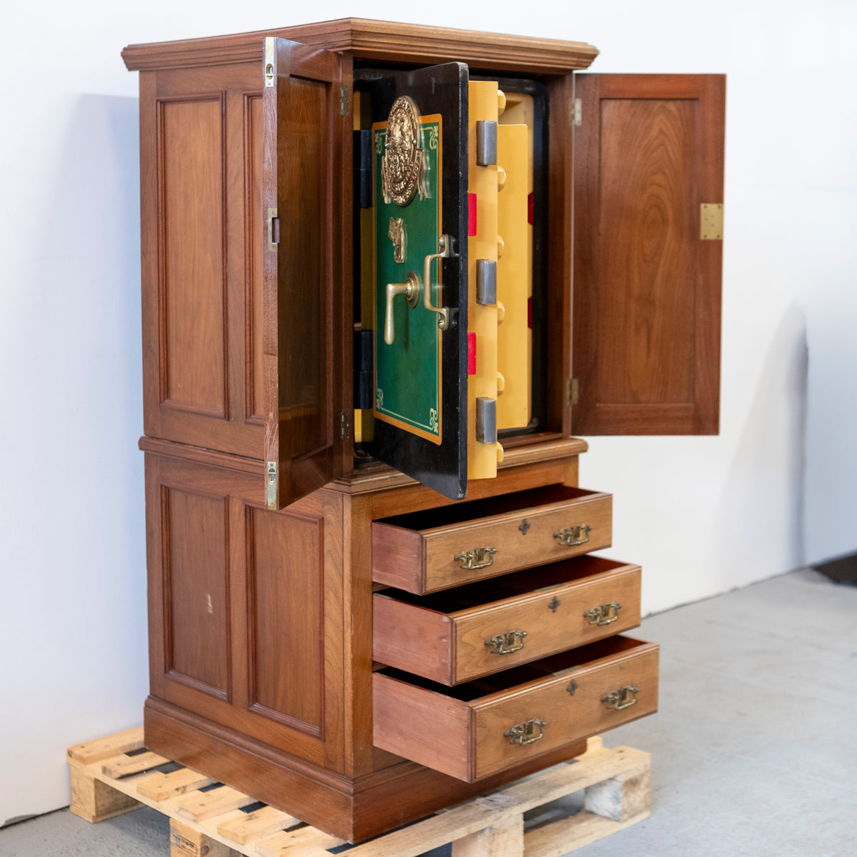 Rare Antique Milners Safe Walnut Cabinet | The Architectural Forum
