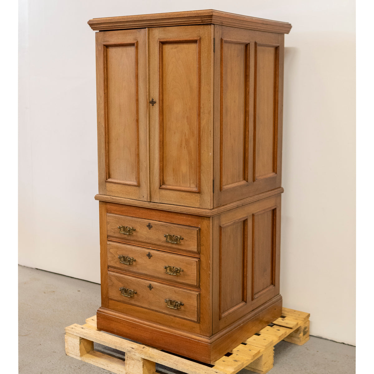 Rare Antique Milners Safe Walnut Cabinet | The Architectural Forum