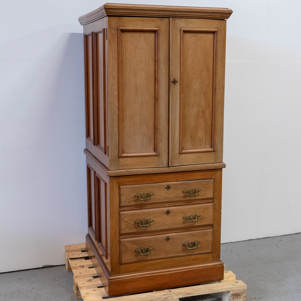 Rare Antique Milners Safe Walnut Cabinet | The Architectural Forum
