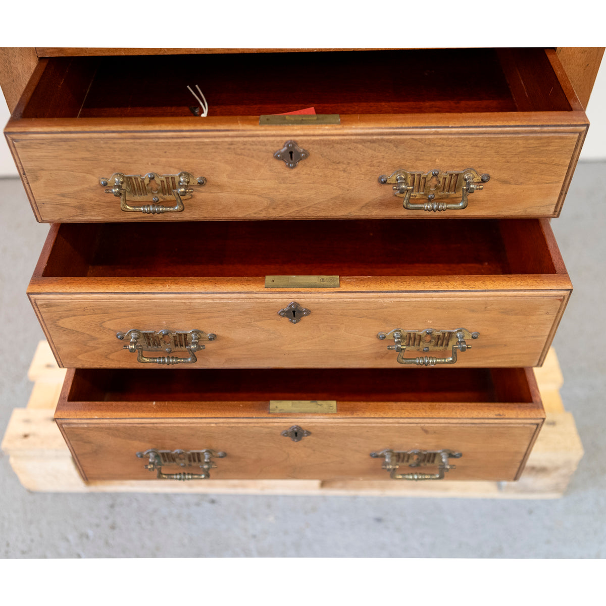 Rare Antique Milners Safe Walnut Cabinet | The Architectural Forum