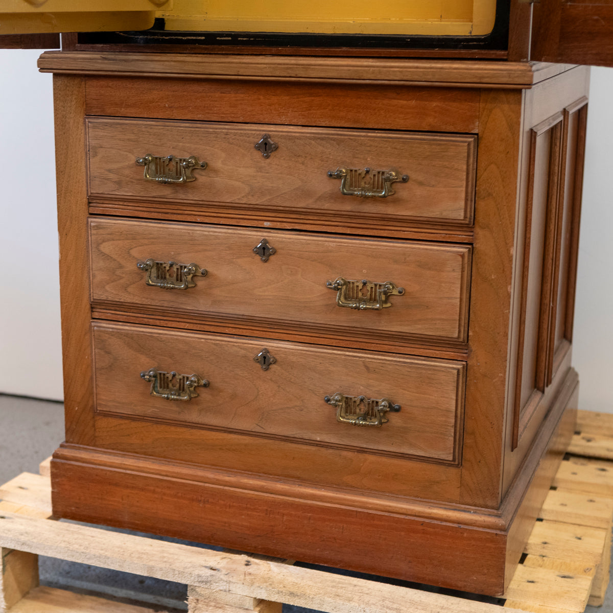 Rare Antique Milners Safe Walnut Cabinet | The Architectural Forum