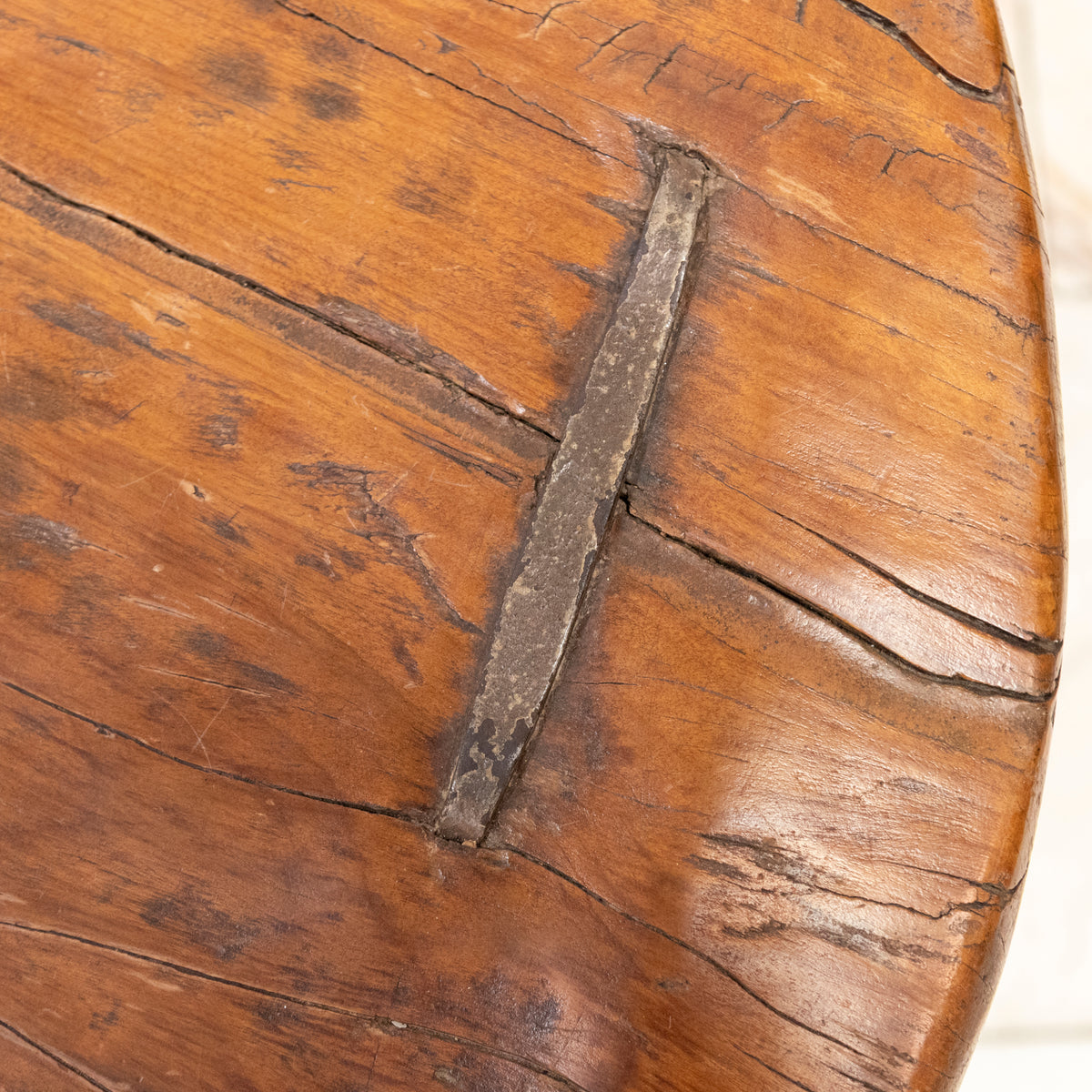 Antique Wooden Naga Table | Nagaland Mortar Grinding Table | The Architectural Forum