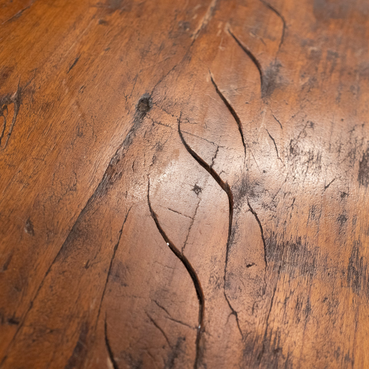 Antique Wooden Naga Table | Nagaland Mortar Grinding Table | The Architectural Forum