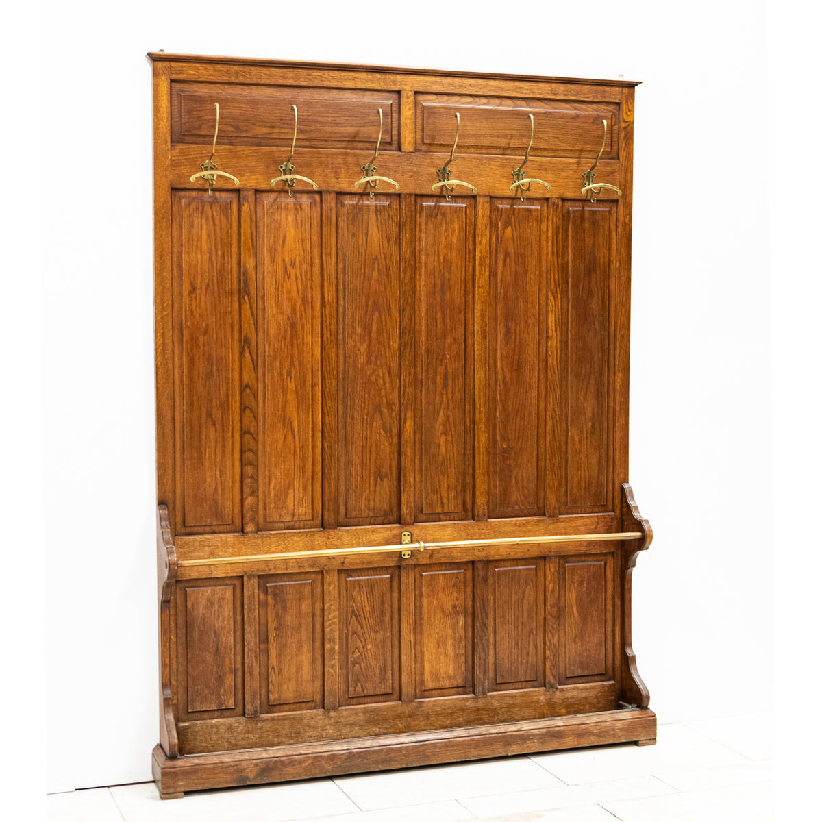 Large Antique Hall Stand | Coat Rack Boot Room