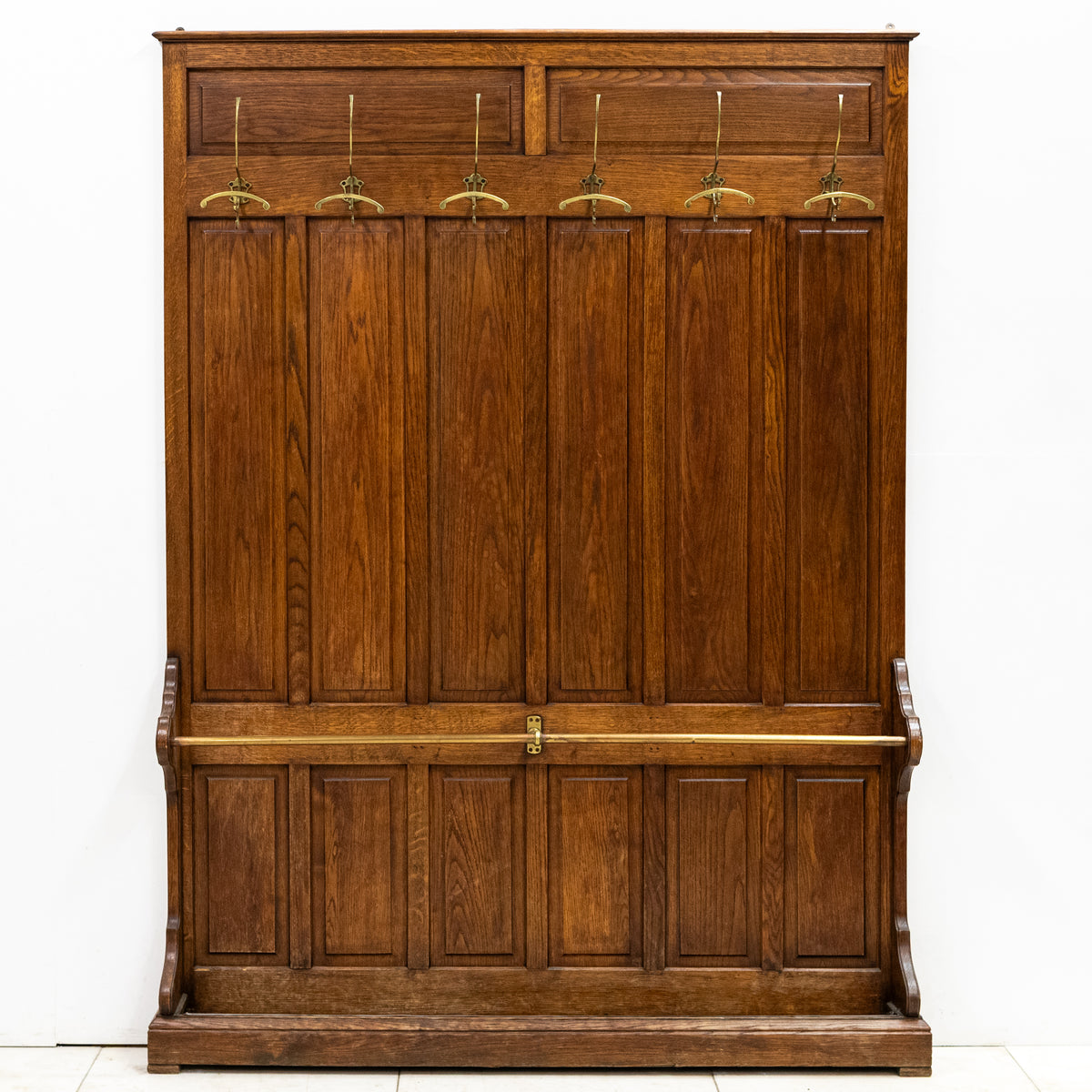 Large Antique Hall Stand | Coat Rack Boot Room