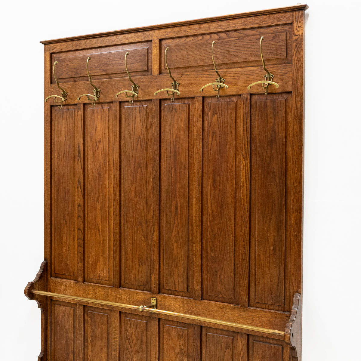 Large Antique Hall Stand | Coat Rack Boot Room