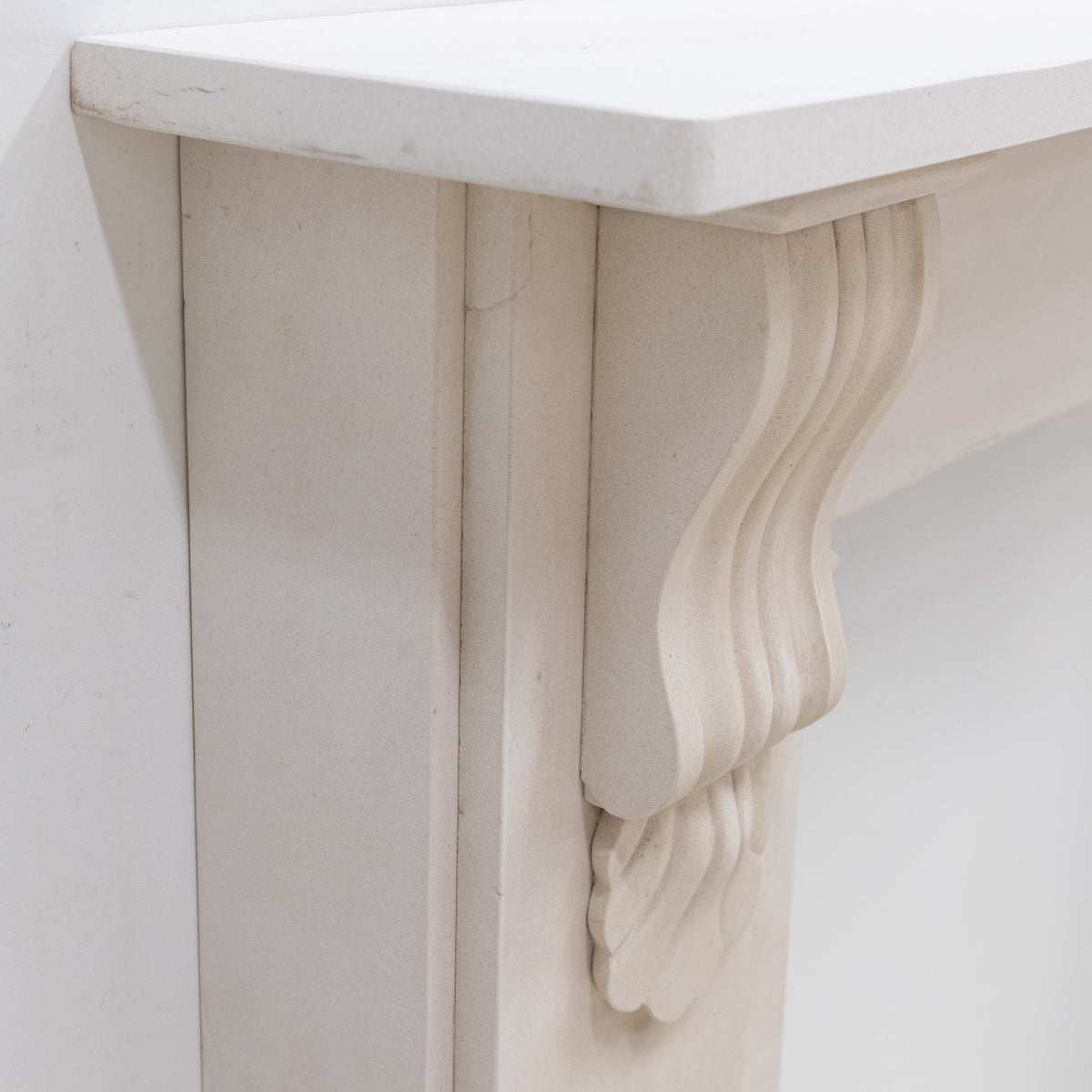 Reclaimed Victorian Style Carved Limestone Surround with Corbels | The Architectural Forum
