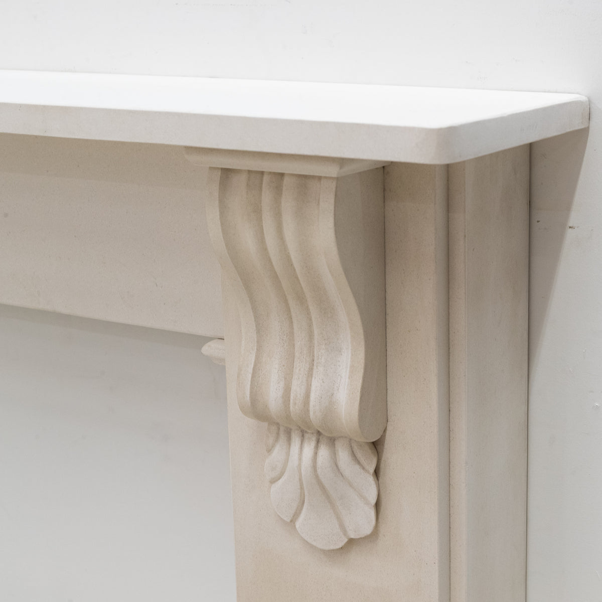 Reclaimed Victorian Style Carved Limestone Surround with Corbels | The Architectural Forum