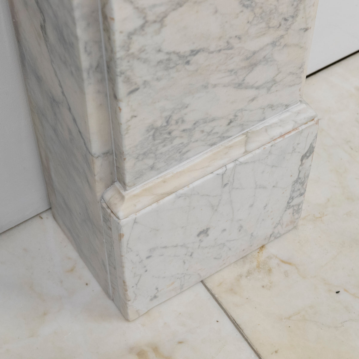 Large Antique Victorian Pencilvein Marble Corbel Fireplace Surround | The Architectural Forum