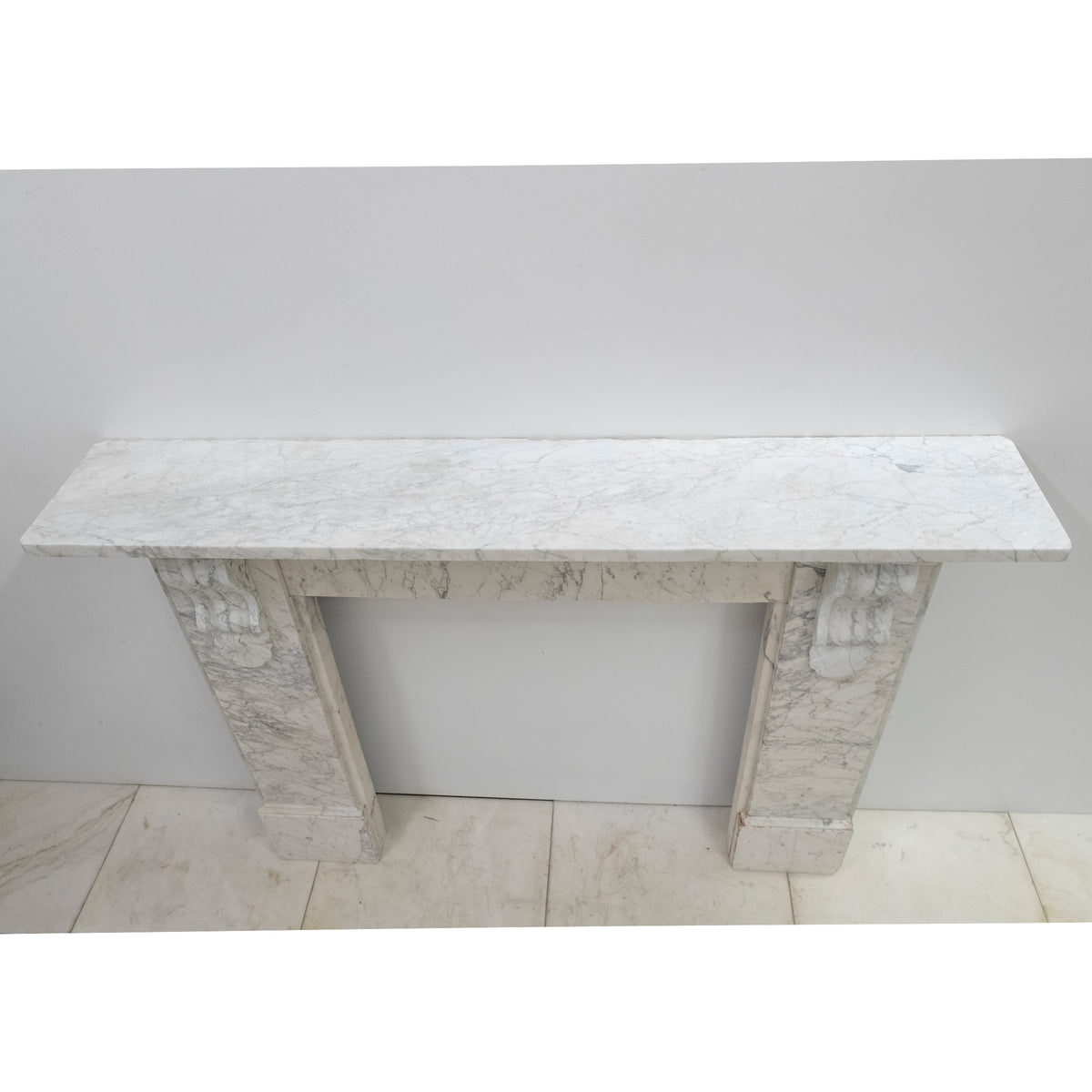 Large Antique Victorian Pencilvein Marble Corbel Fireplace Surround | The Architectural Forum