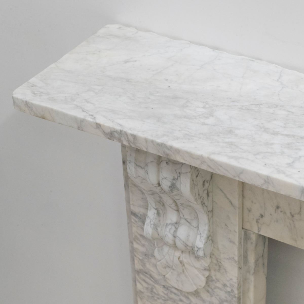 Large Antique Victorian Pencilvein Marble Corbel Fireplace Surround | The Architectural Forum