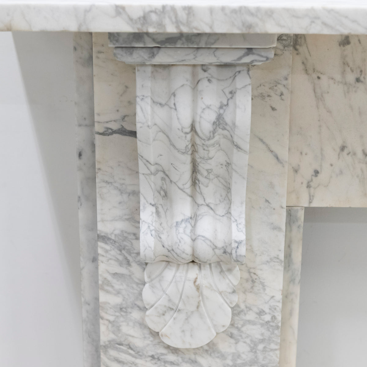 Large Antique Victorian Pencilvein Marble Corbel Fireplace Surround | The Architectural Forum