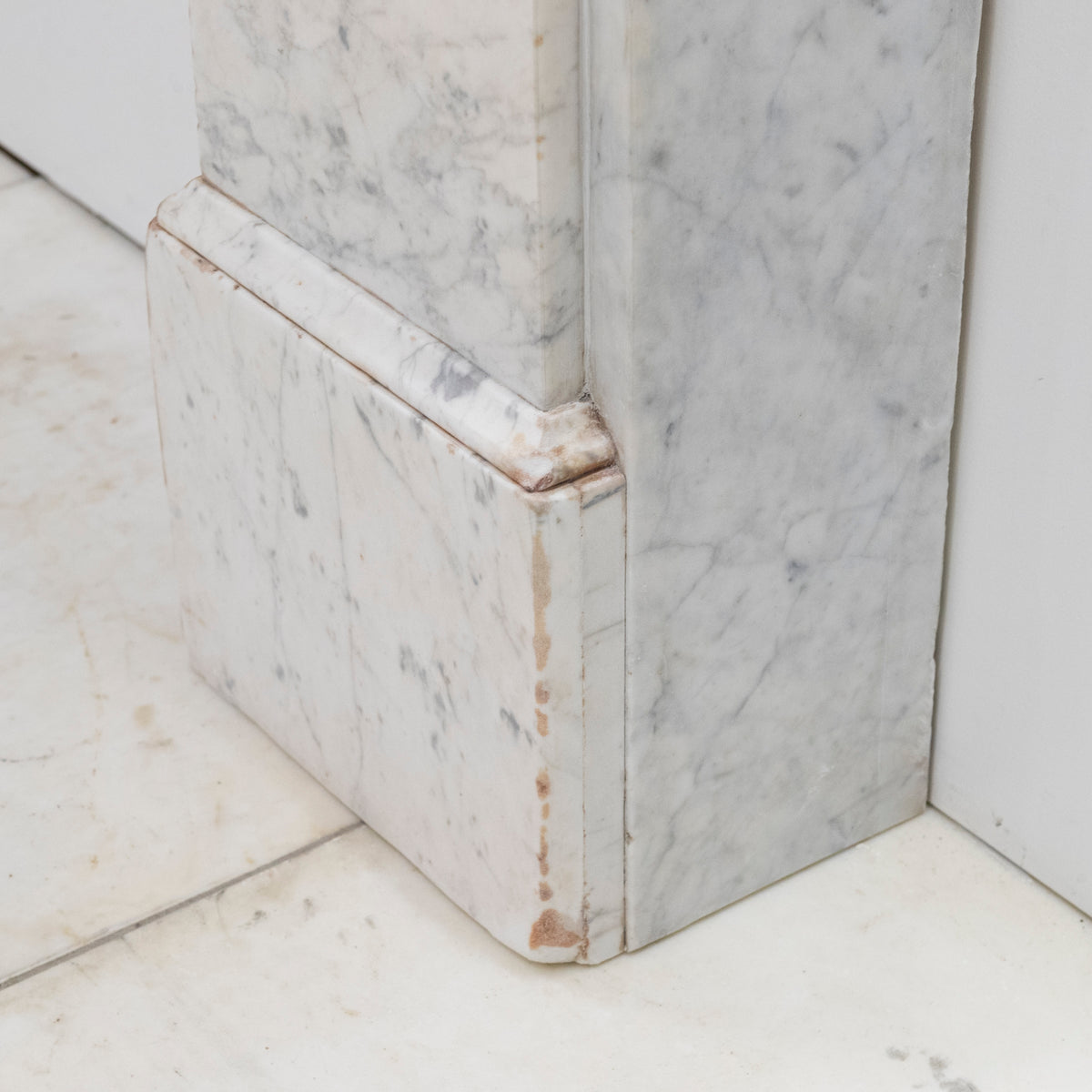 Large Antique Victorian Pencilvein Marble Corbel Fireplace Surround | The Architectural Forum