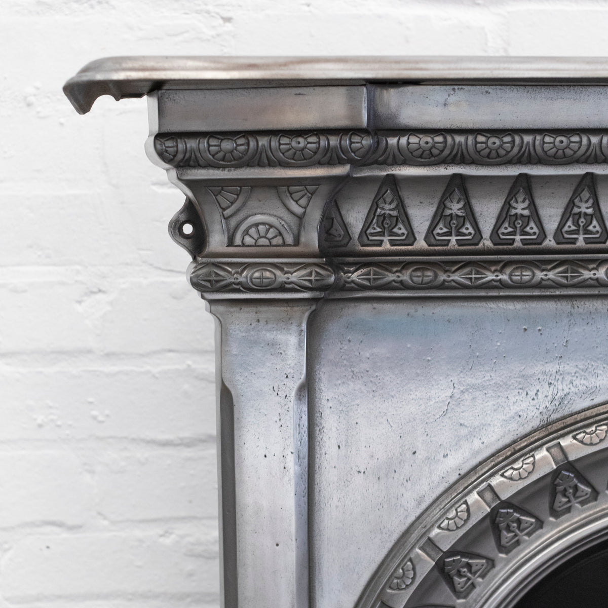 Antique Polished Cast Iron Combination Fireplace | The Architectural Forum