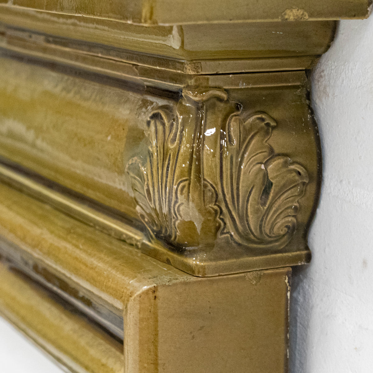 Antique Royal Doulton Glazed Surround | Green | The Architectural Forum