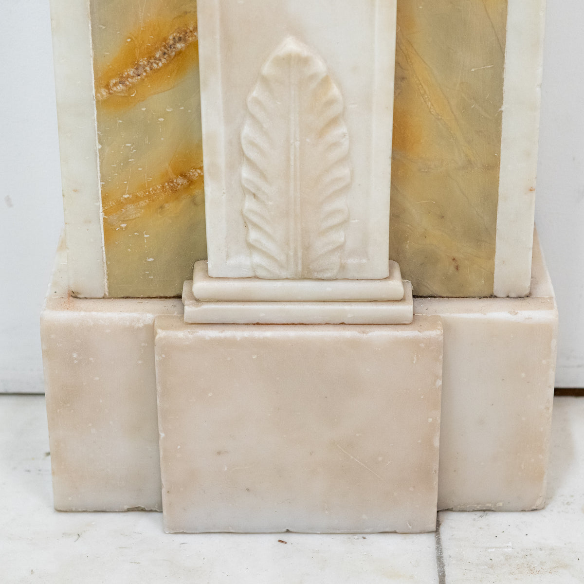 Antique Regency Statuary & Siena Marble Fireplace Surround with Wedgwood Plaque
