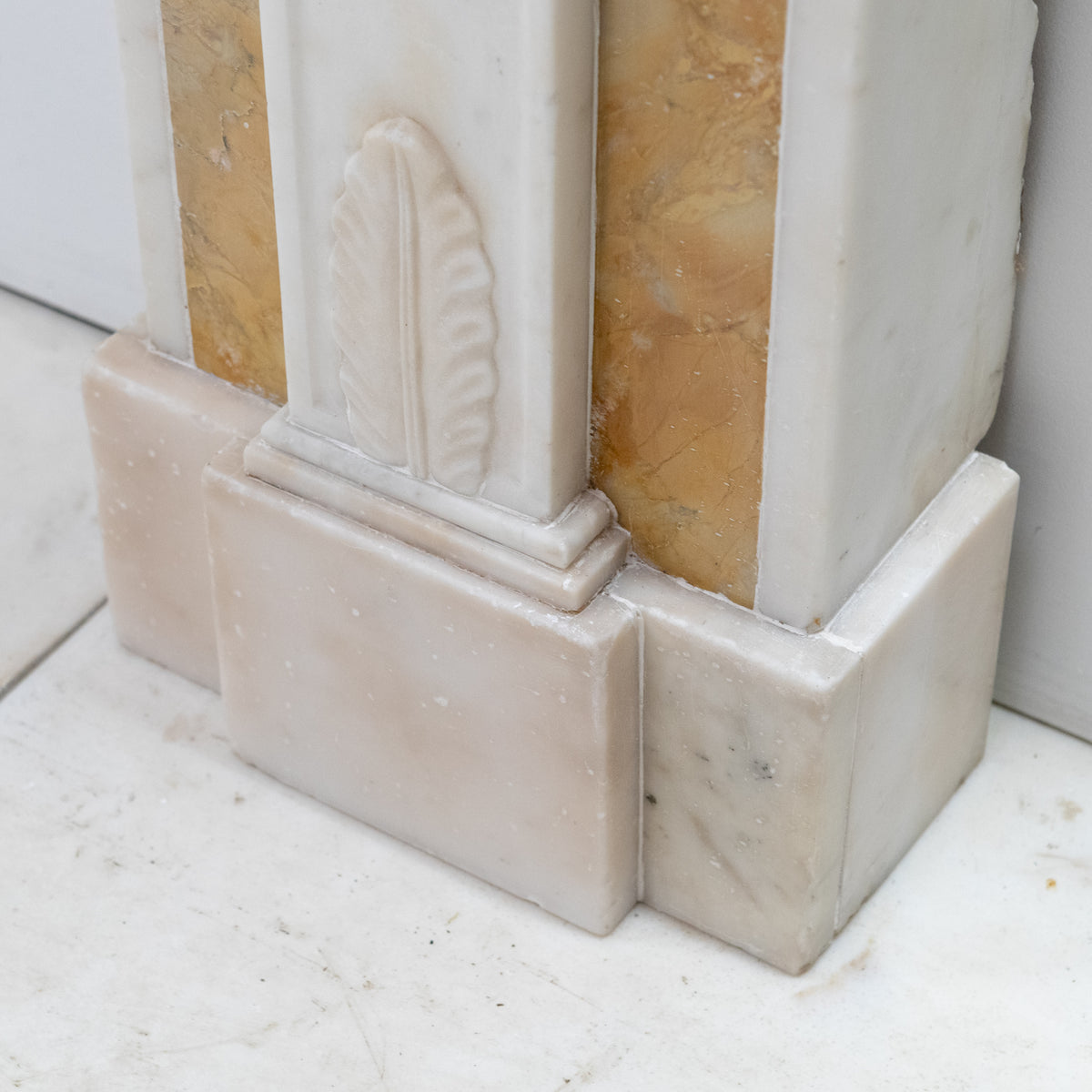 Antique Regency Statuary & Siena Marble Fireplace Surround with Wedgwood Plaque