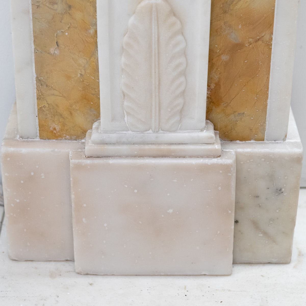 Antique Regency Statuary & Siena Marble Fireplace Surround with Wedgwood Plaque
