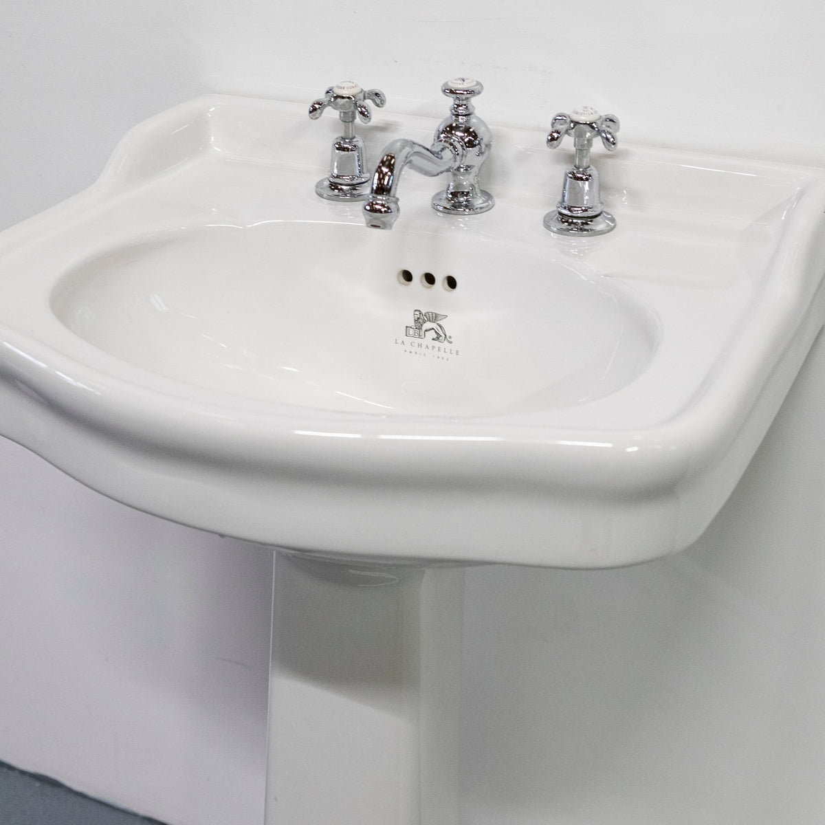 Lefroy Brooks Basin On Pedestal With Taps | La Chapelle Sink on Stand | The Architectural Forum