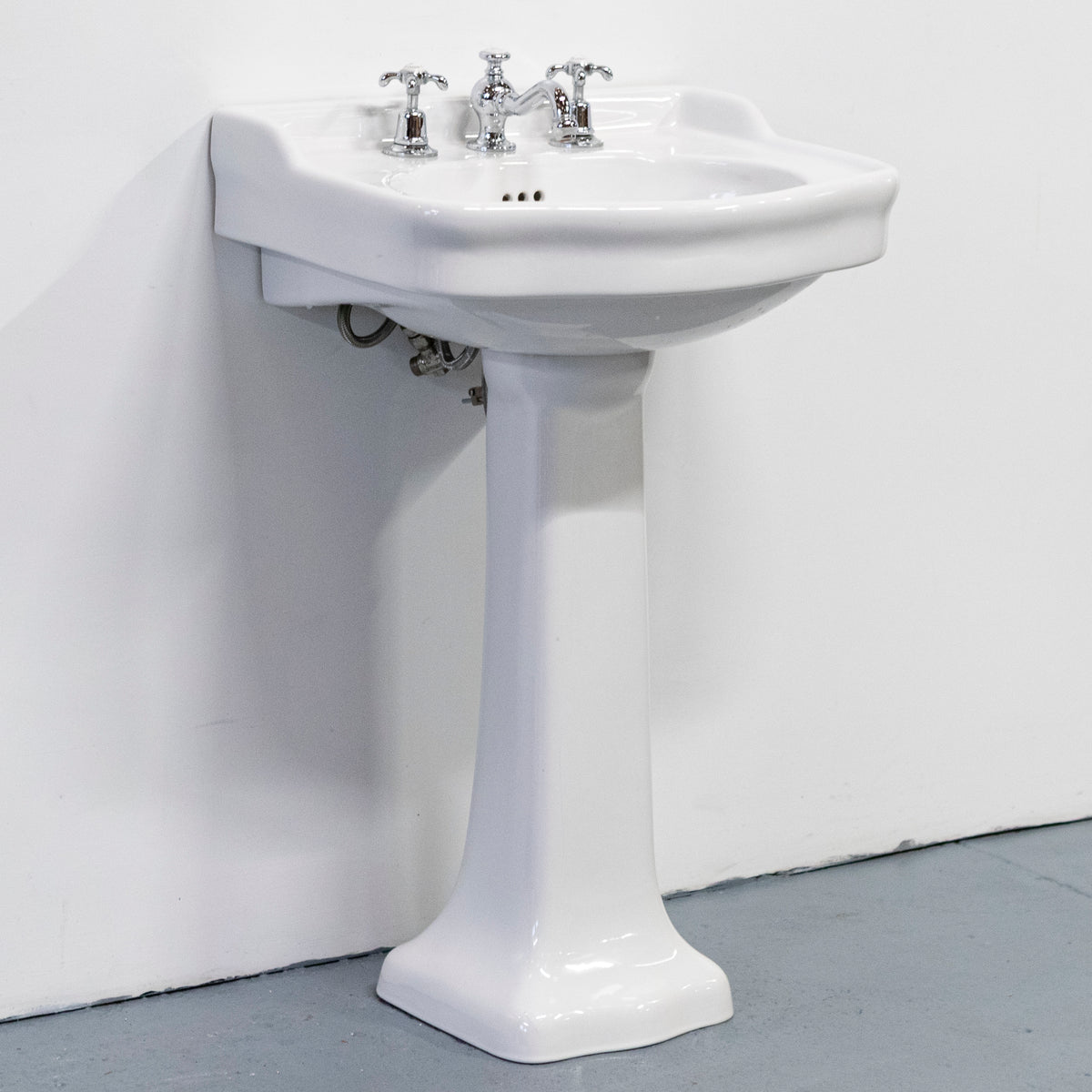 Lefroy Brooks Basin On Pedestal With Taps | La Chapelle Sink on Stand | The Architectural Forum