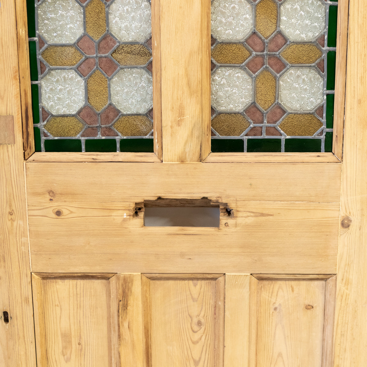 Antique Stained Glass Door - 203cm x 80cm | The Architectural Forum