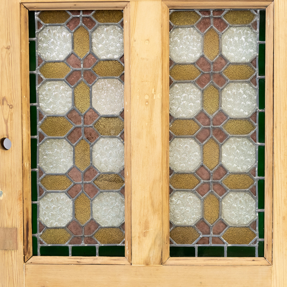 Antique Stained Glass Door - 203cm x 80cm | The Architectural Forum