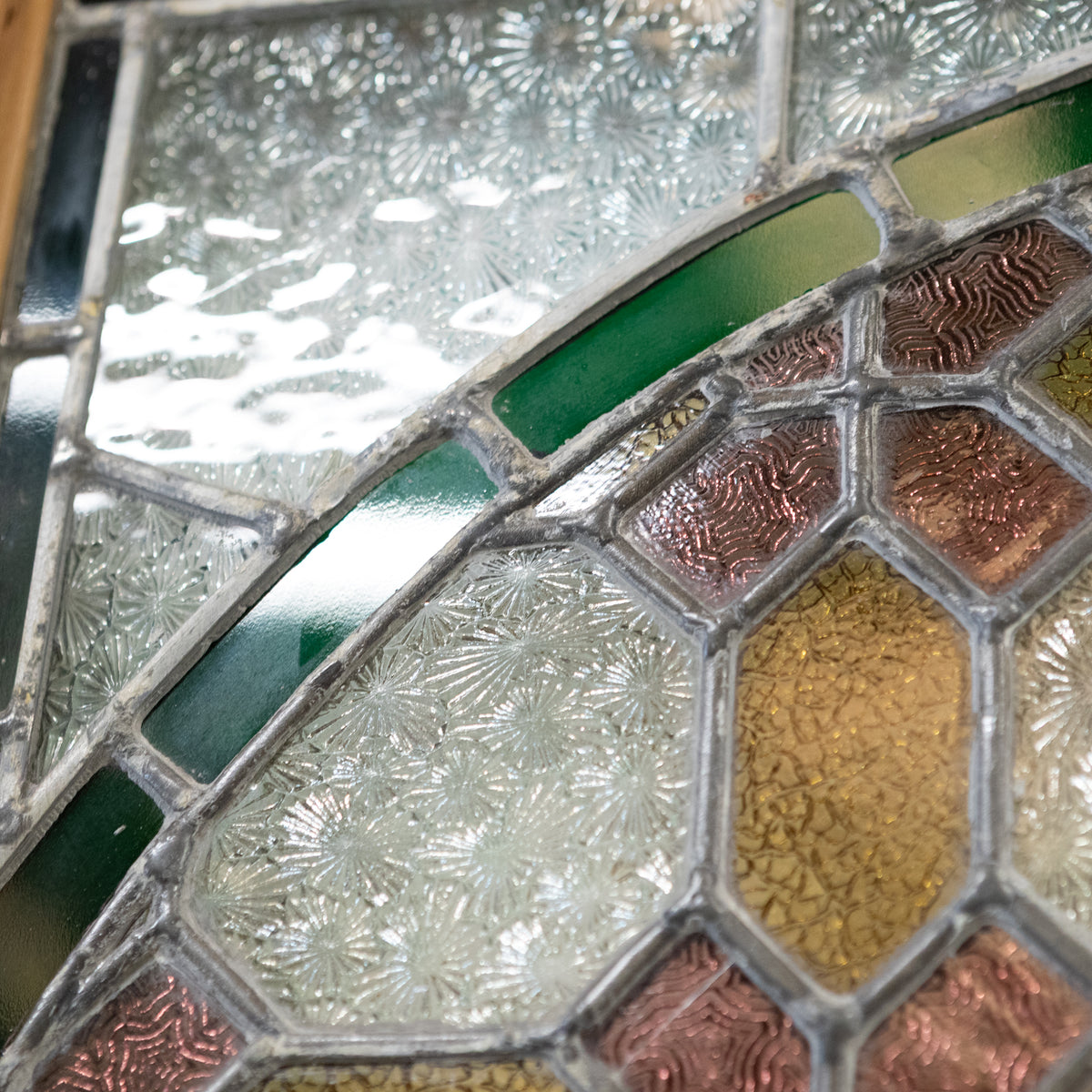 Antique Stained Glass Door - 203cm x 80cm | The Architectural Forum