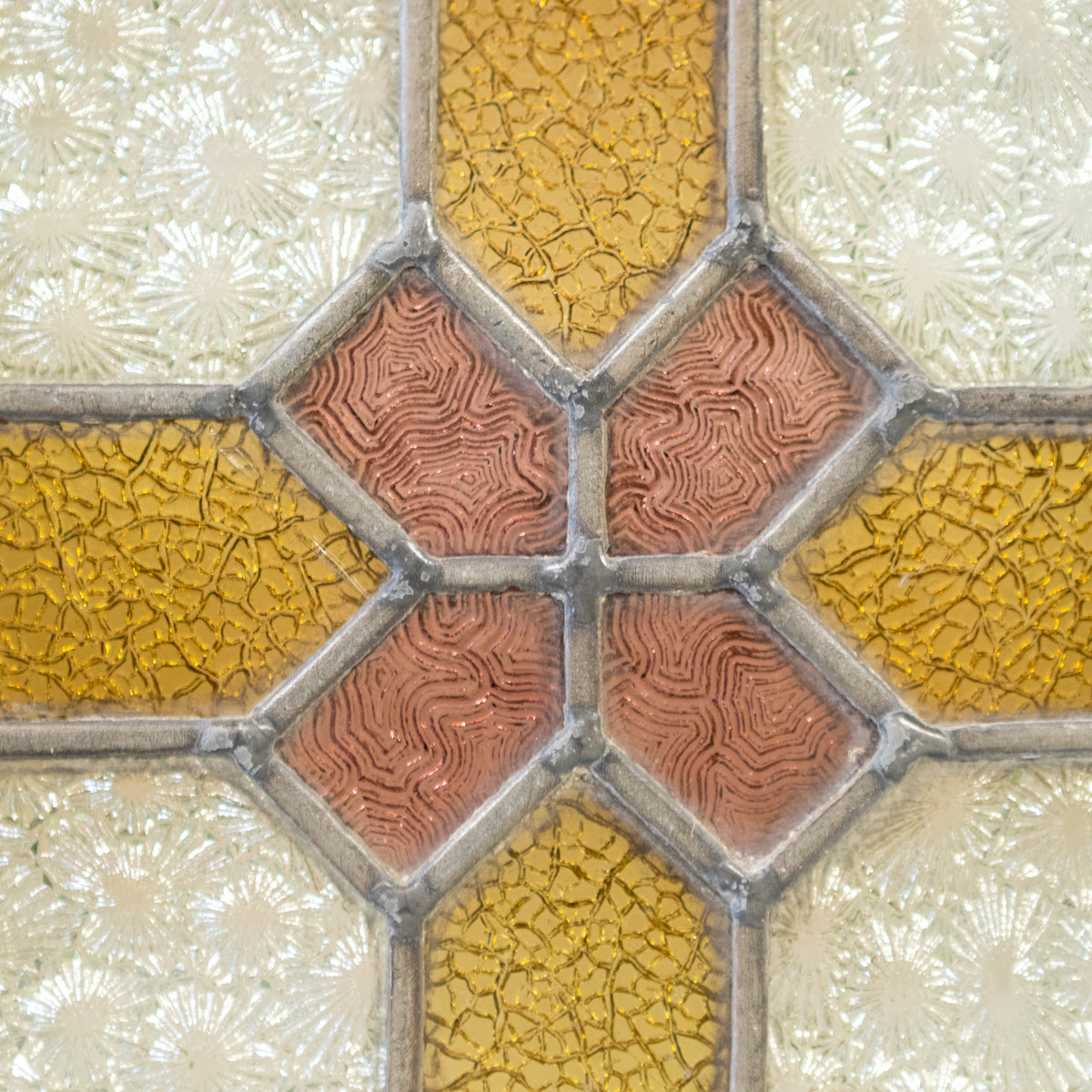 Antique Stained Glass Door - 203cm x 80cm | The Architectural Forum