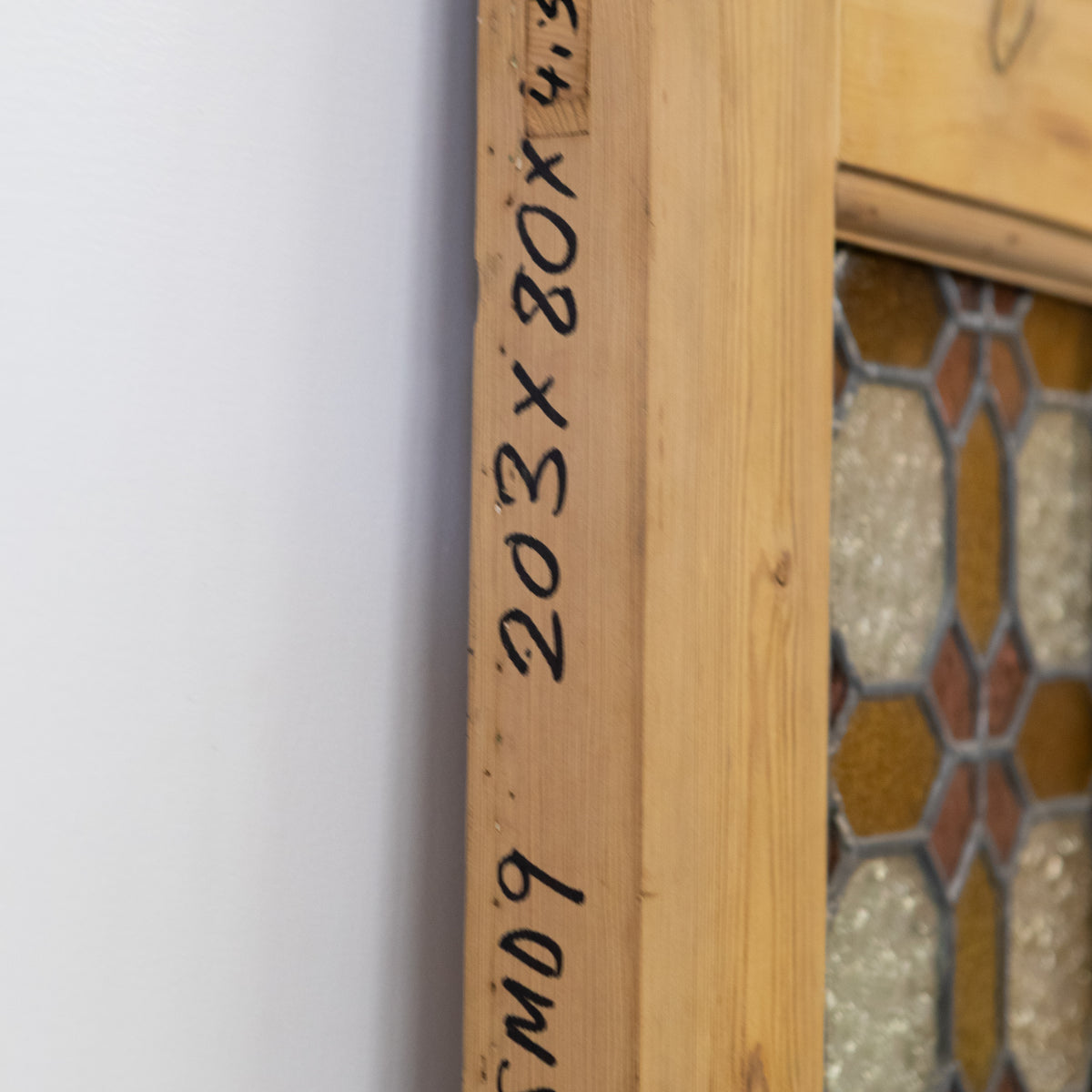 Antique Stained Glass Door - 203cm x 80cm | The Architectural Forum