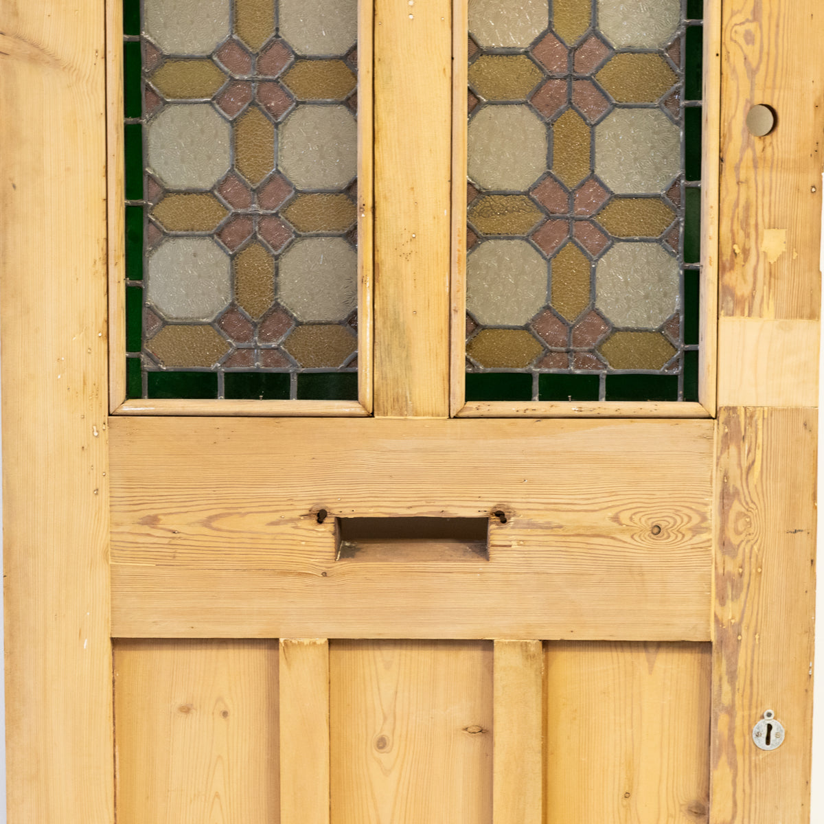 Antique Stained Glass Door - 203cm x 80cm | The Architectural Forum